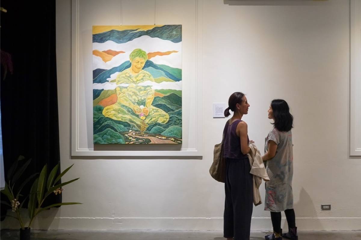 臺東故事館「島嶼母親」王冠東創作個展。(東room藝術工作室提供)