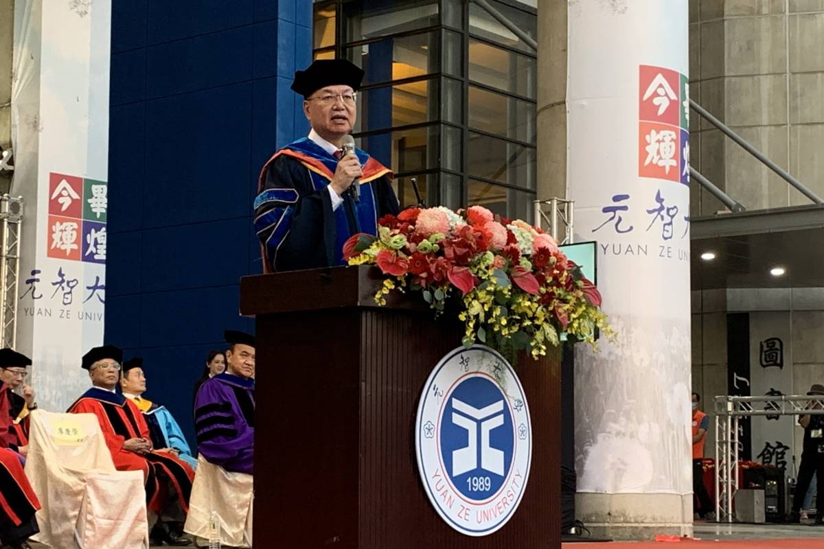 元智大學廖慶榮校長致詞 (元智提供)