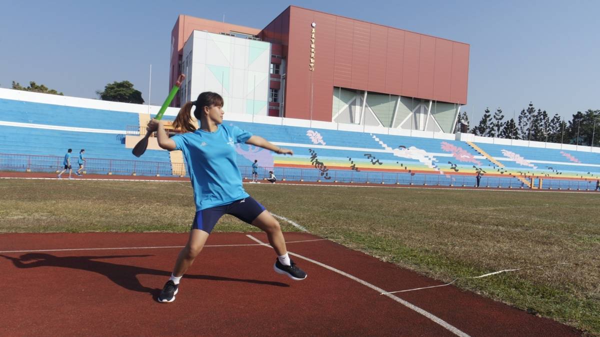 欣怡同學熱愛運動