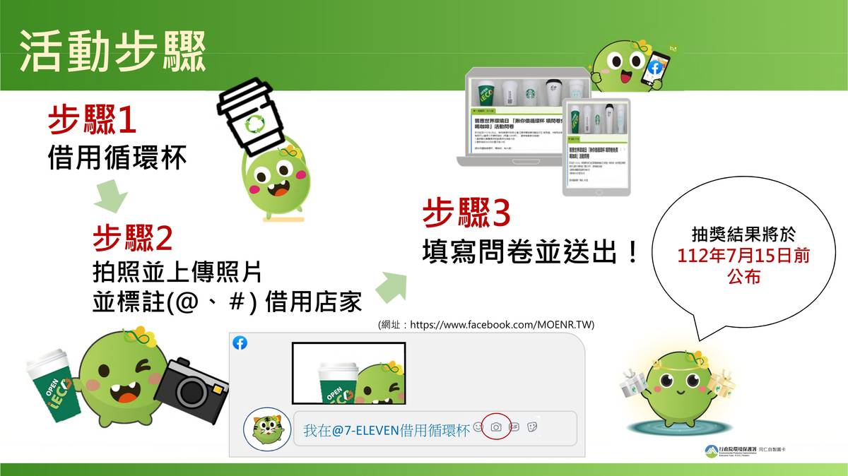 環保署循環杯優惠活動步驟 (環保署提供)