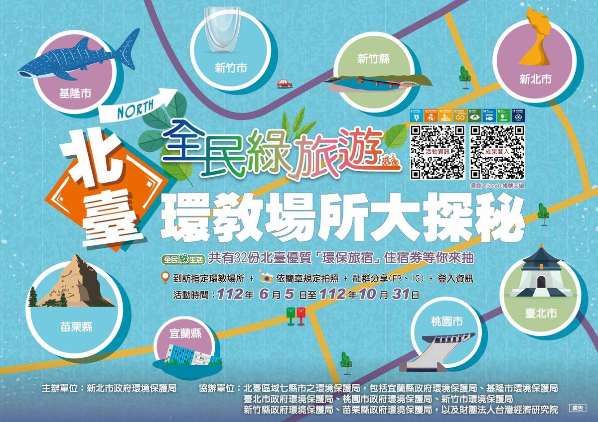 北臺八縣市推「全民綠旅遊─北臺環教場所大探秘」活動