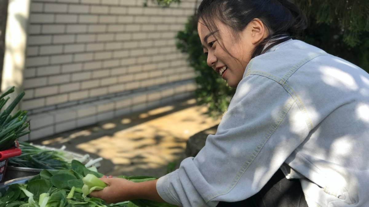揀選青菜也是磨來的技能