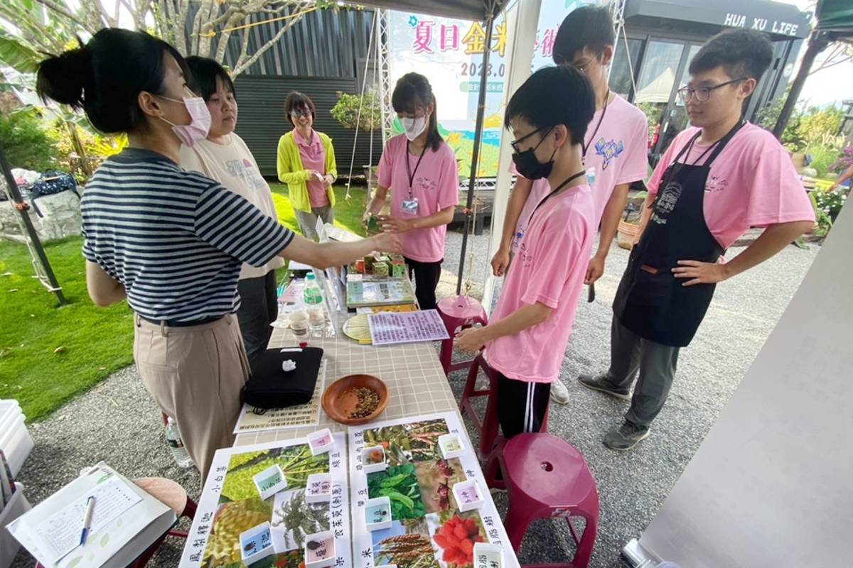 「2023夏日金米藝術祭」除了宣導「食物日」，也規畫闖關活動，引導大小朋友認識稻田生態、體驗農事、品嘗創意米食。