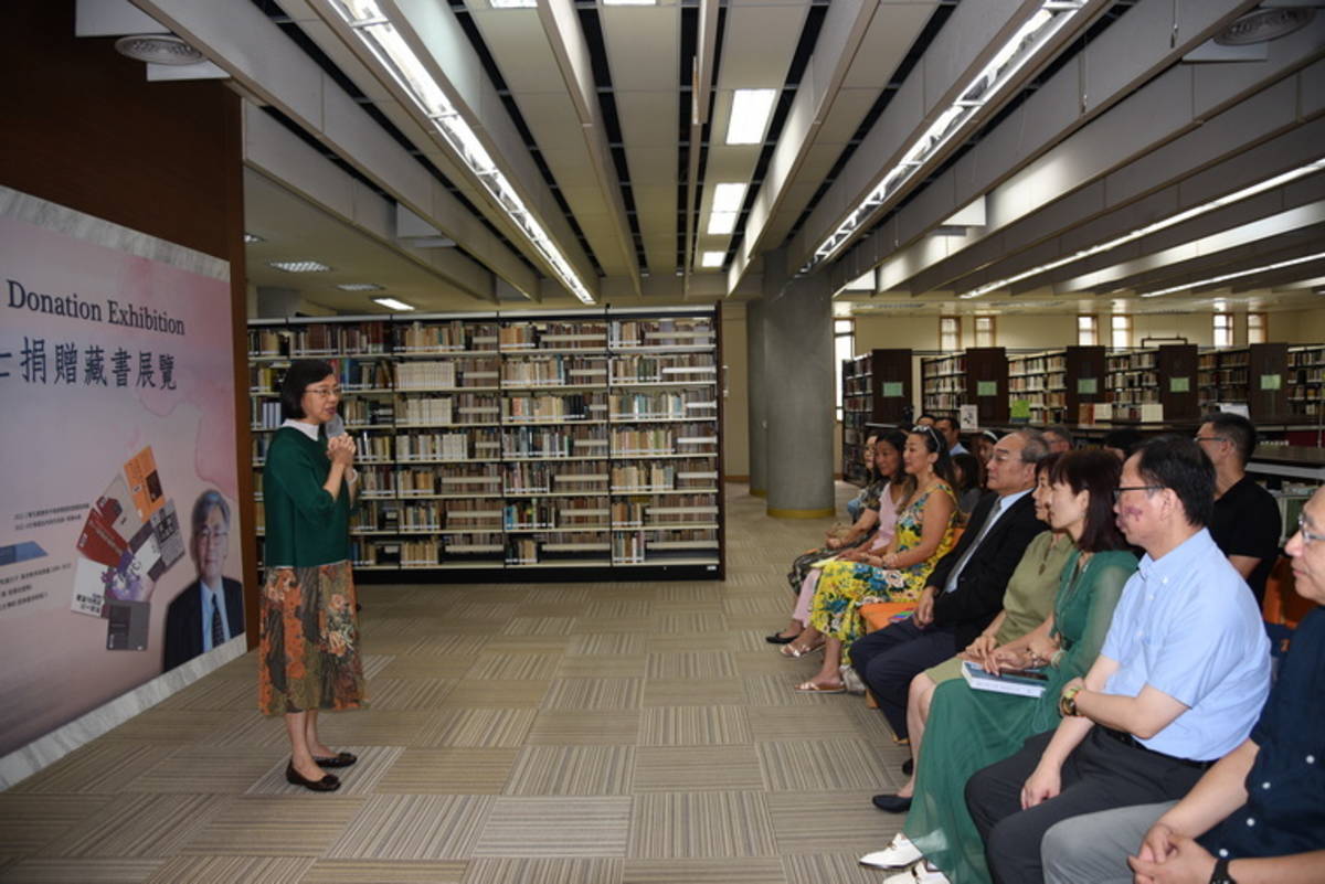 國家圖書館曾淑賢館長期望讀者透過展覽，一睹張灝院士思想體系的研究與形塑過程