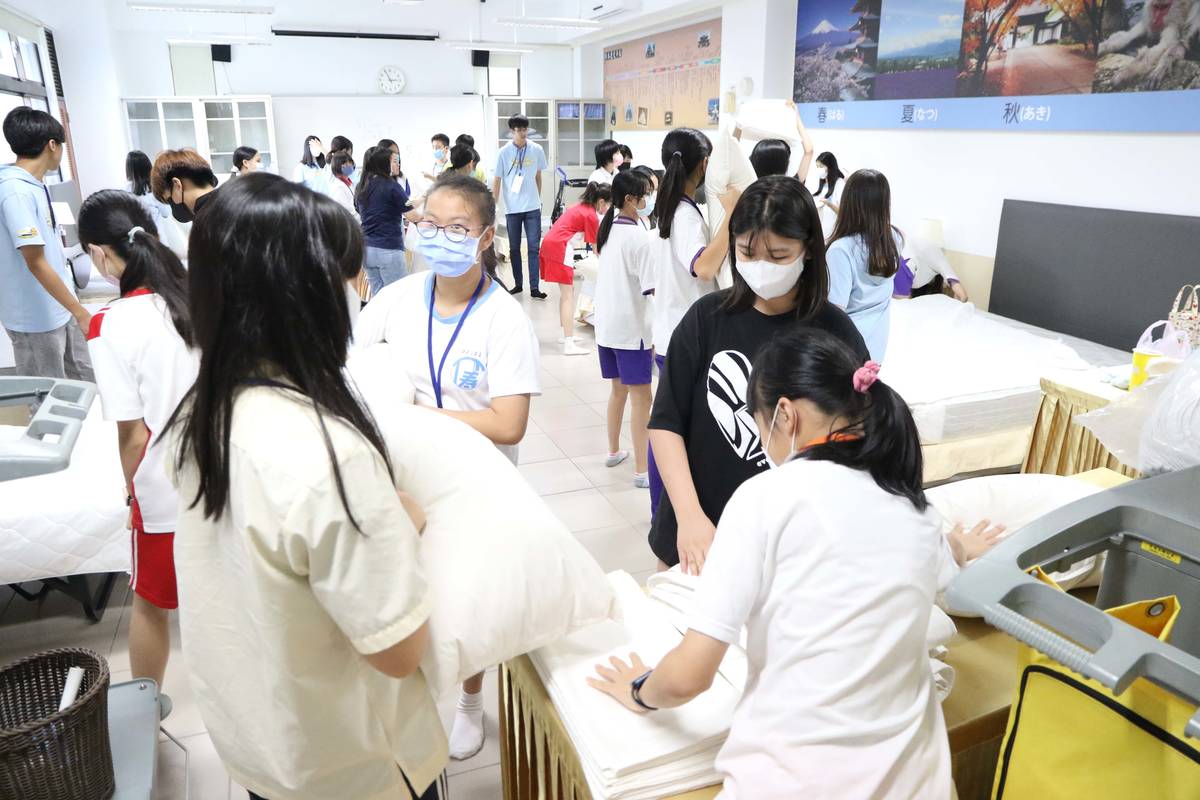 觀光事業科「旅館營業中」，讓學生變身成會玩且具備專業知識的旅遊達人