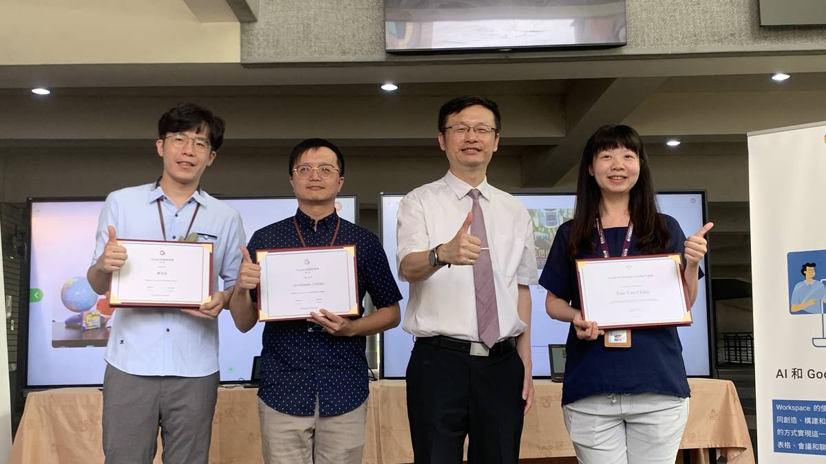 L1、L2及GCT認證講師代表與張明文局長(右2)合照留念