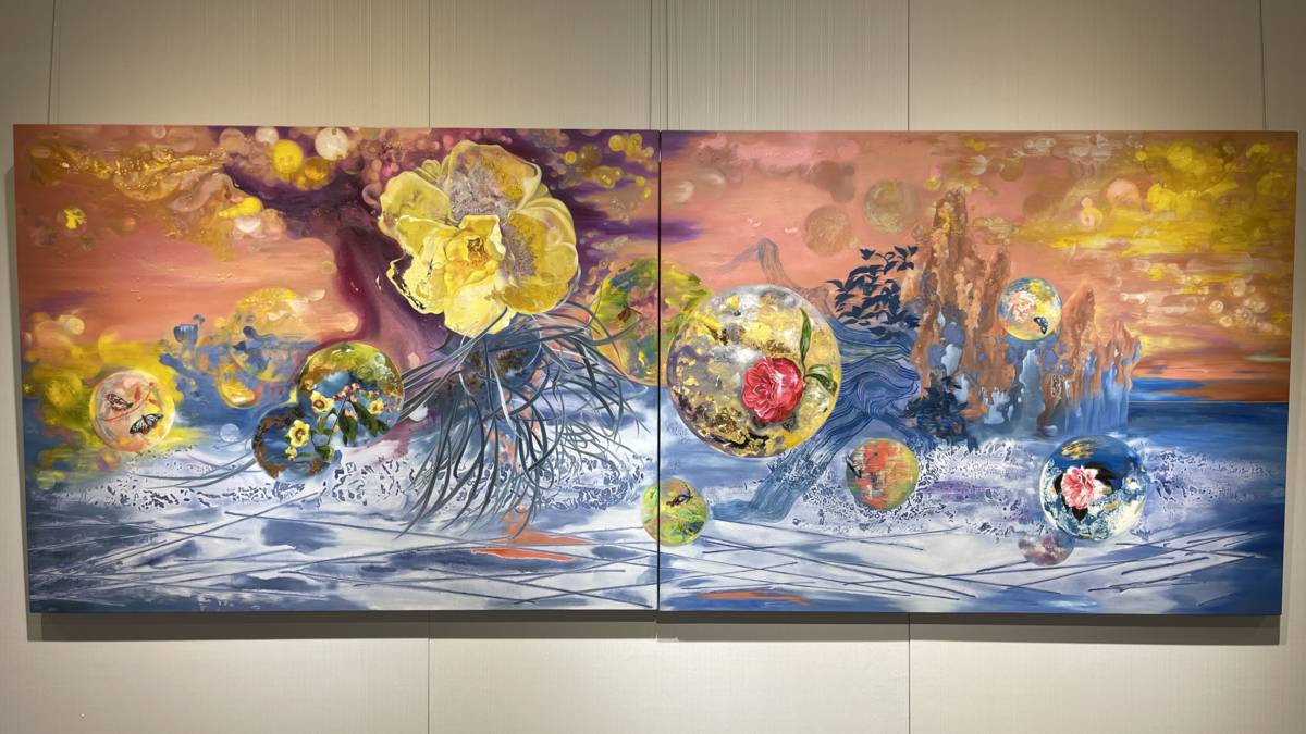 黃女慈花徑織色創作展