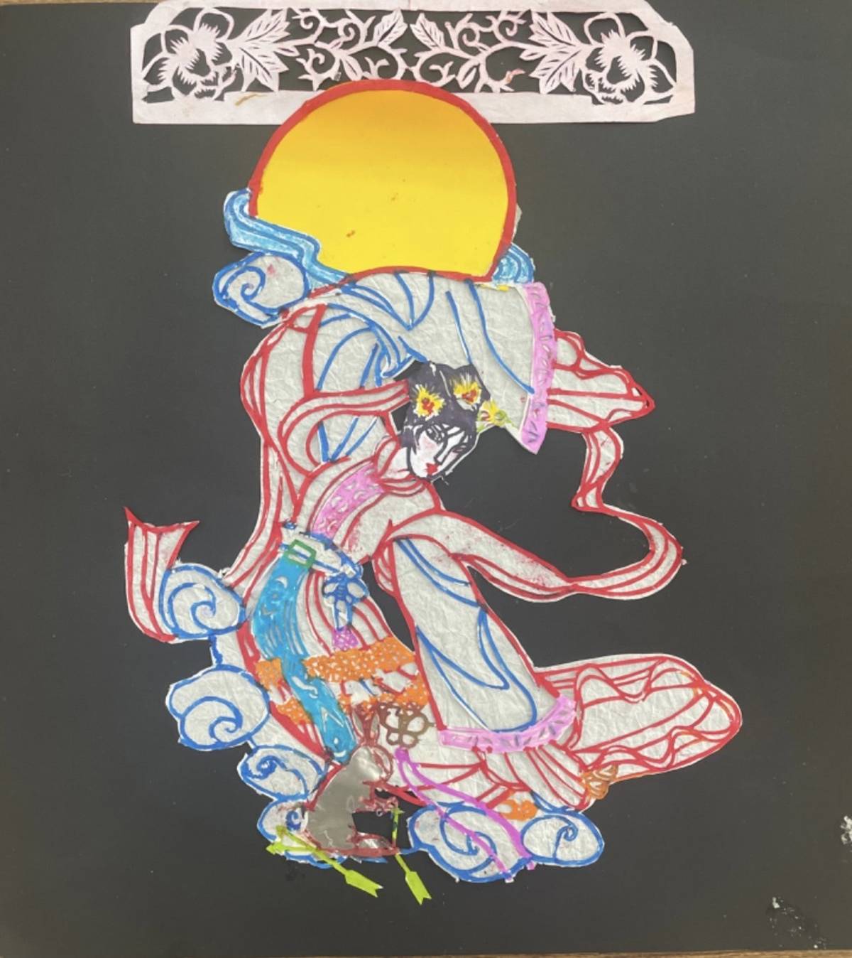 病友以中秋節為主題進行創作
