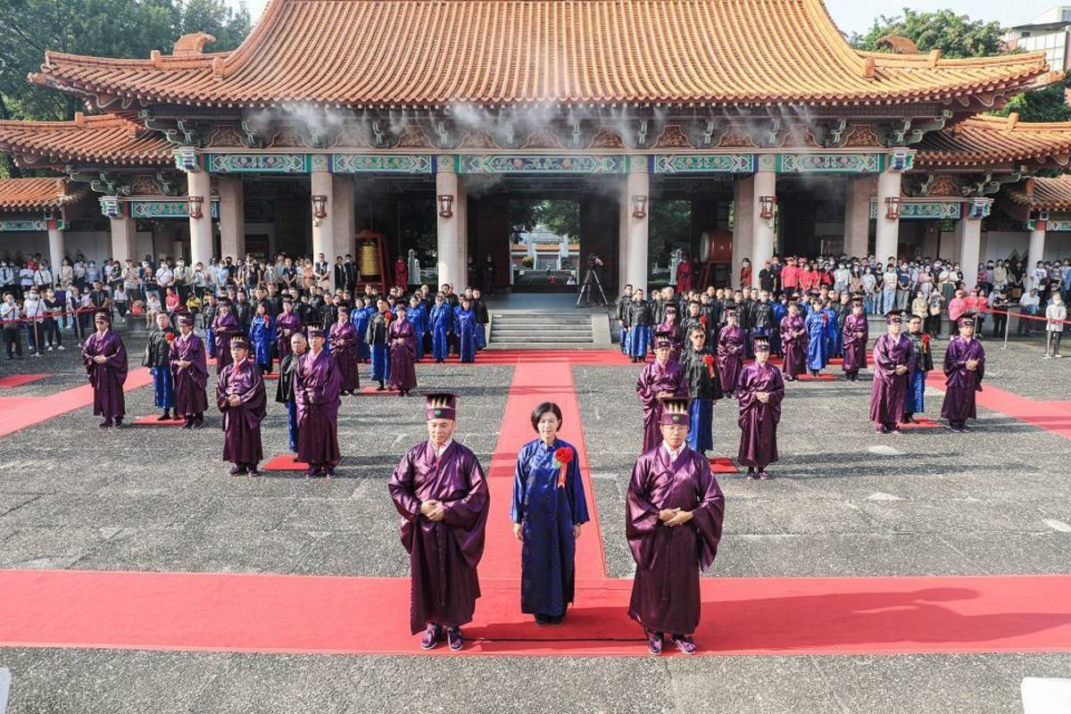 至聖先師孔子誕辰2573周年紀念日 臺中市孔廟舉行祭孔大典
