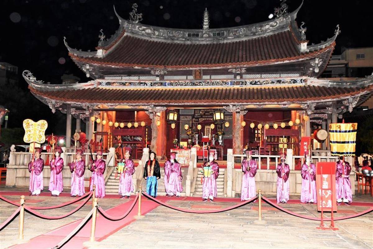 祭孔典禮從清晨就開始舉行（圖源：彰化縣政府）