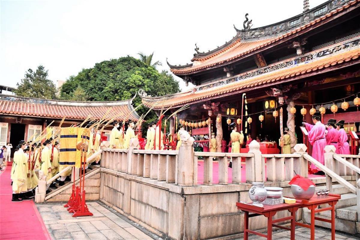 彰化縣孔子誕辰2573年釋奠典禮依循古禮進行（圖源：彰化縣政府）