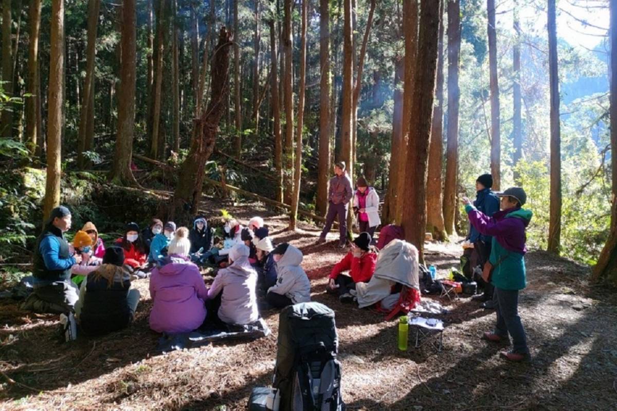 北一女中學生走進山林，以探索感知為主題，融入生態保育的理念

