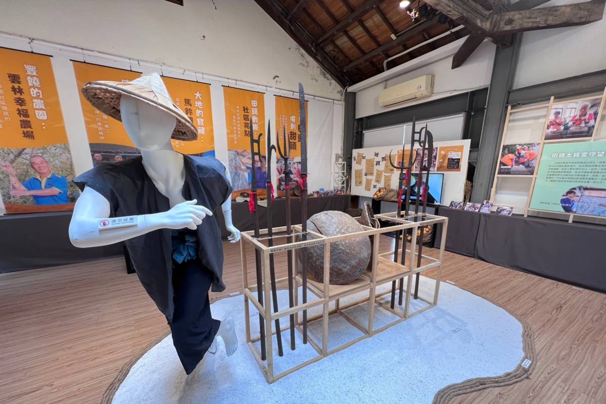 展區「傳承武韻：連環陣」展出多樣兵器（圖源：虎尾科大）