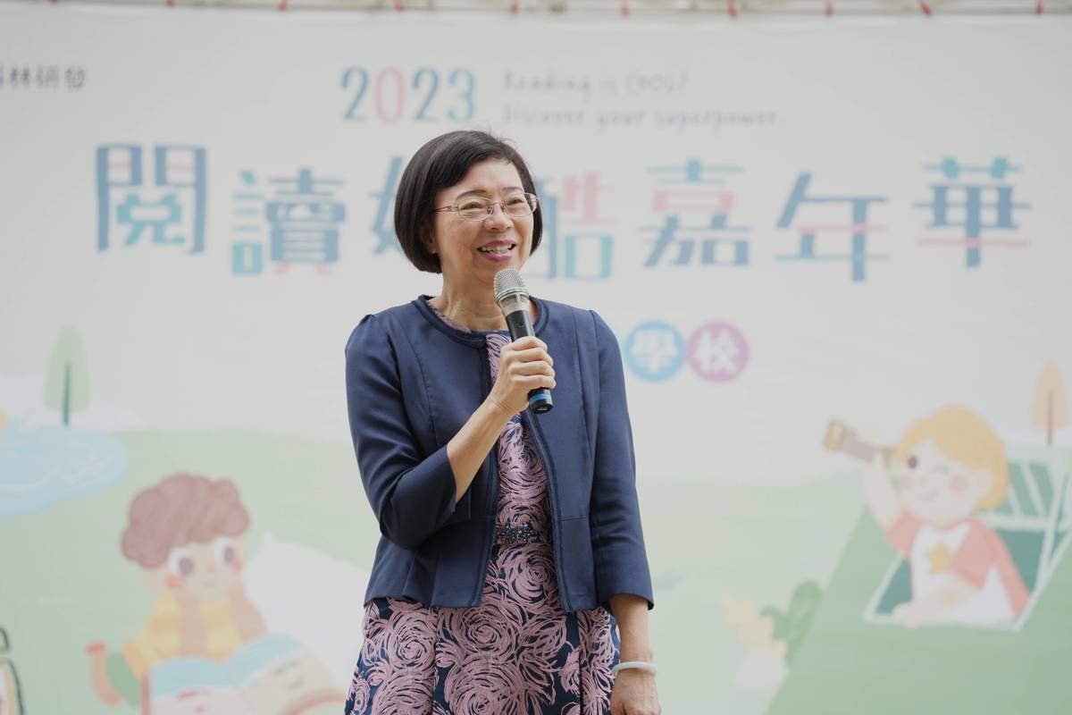 國家圖書館曾淑賢館長表示，「送書到學校」計畫提供新竹縣學校更多的英語閱讀資源