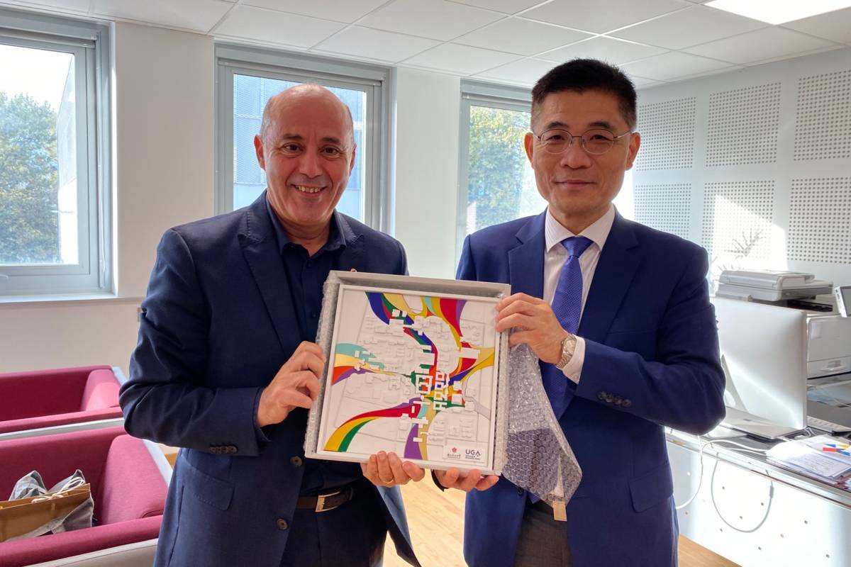 沈孟儒校長與UGA大學Yassine Lakhnech校長進行會談