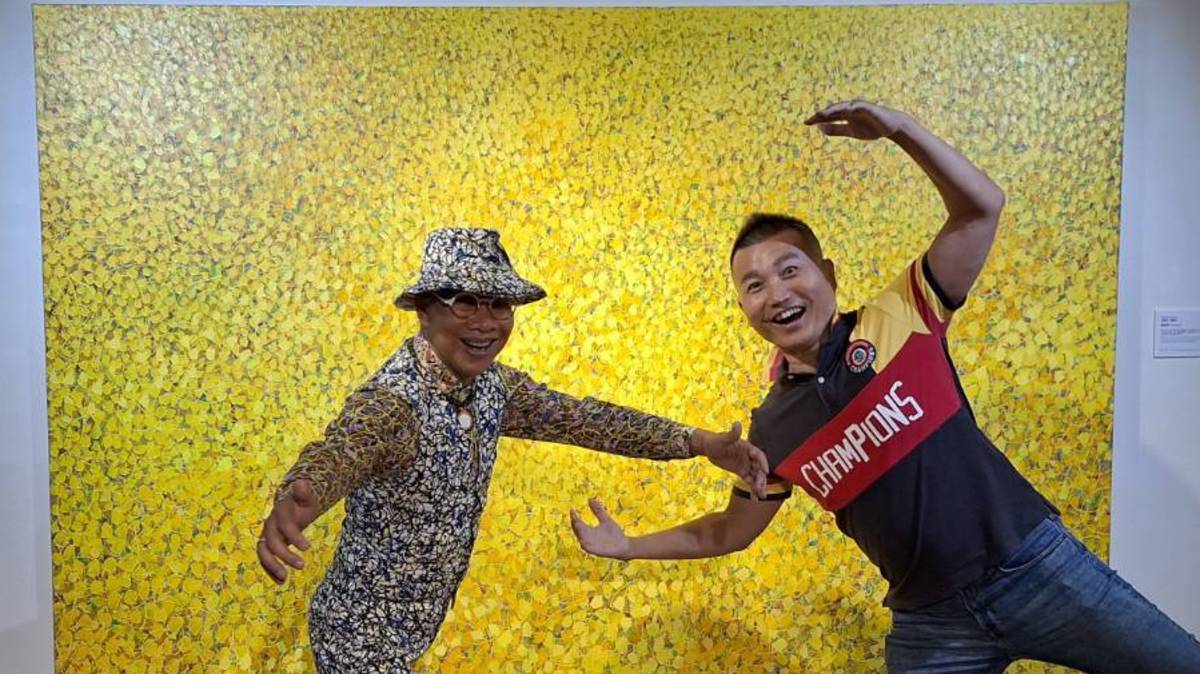 藝術家宋薩克．柴圖奇與常罡合影