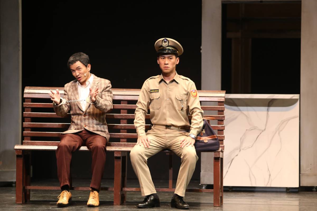 黃迪揚（右）與綠光劇團合作的第一部戲2015《押解》後，出色的演出開啟了後續多部作品