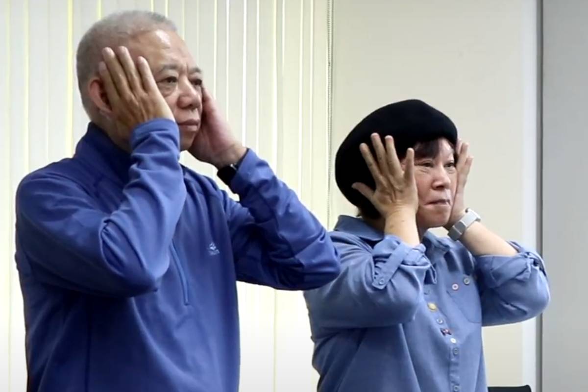 長輩勤做健口操，可強化口腔機能，增強吞嚥能力