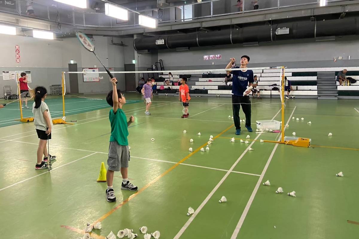 新莊運動中心開設廣受孩子喜愛的羽球營