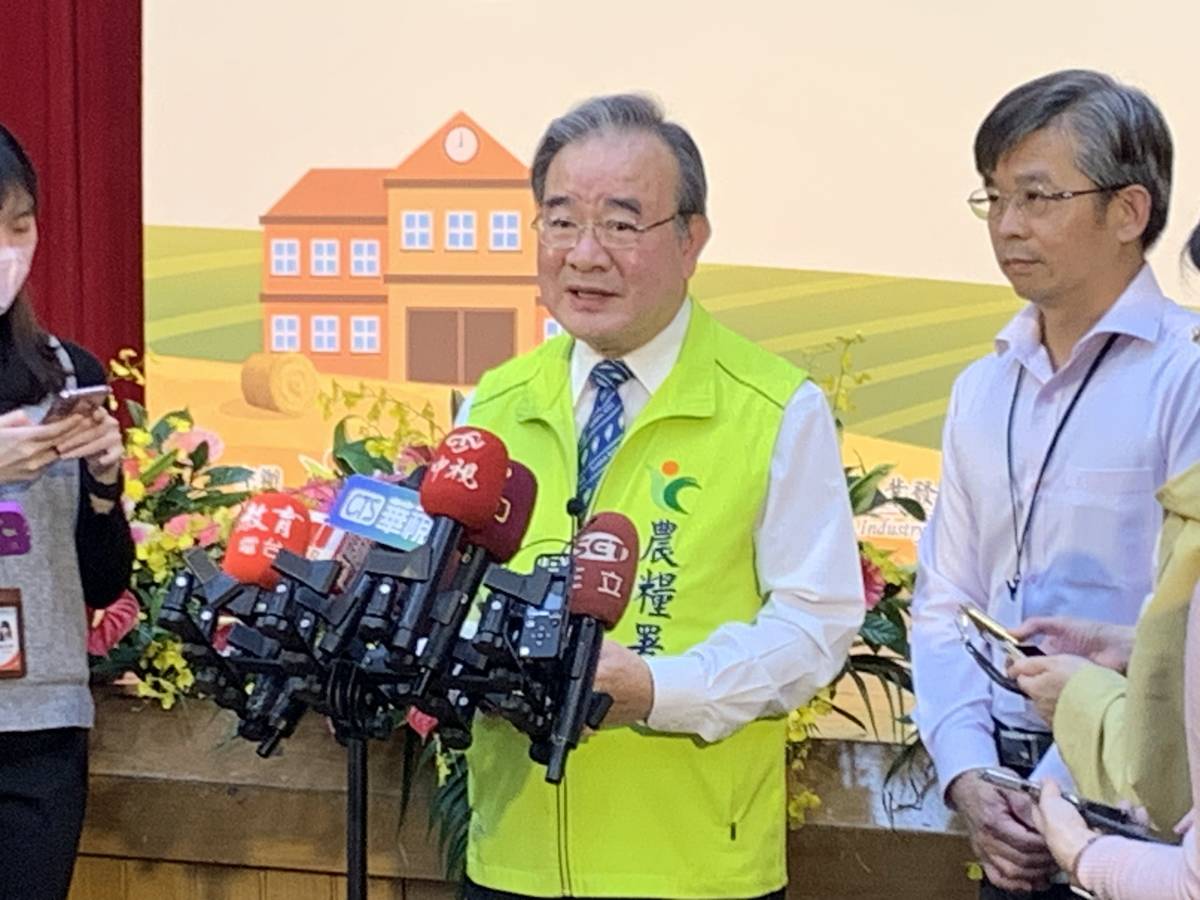 農糧署胡忠一署長接受媒體聯訪