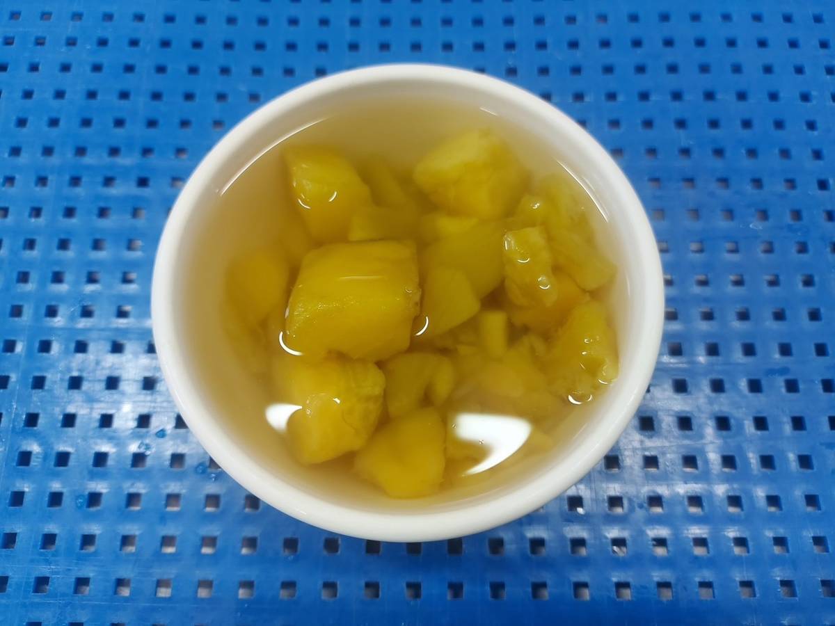 桃園市將當季在地產銷履歷地瓜入菜，製成地瓜甜湯