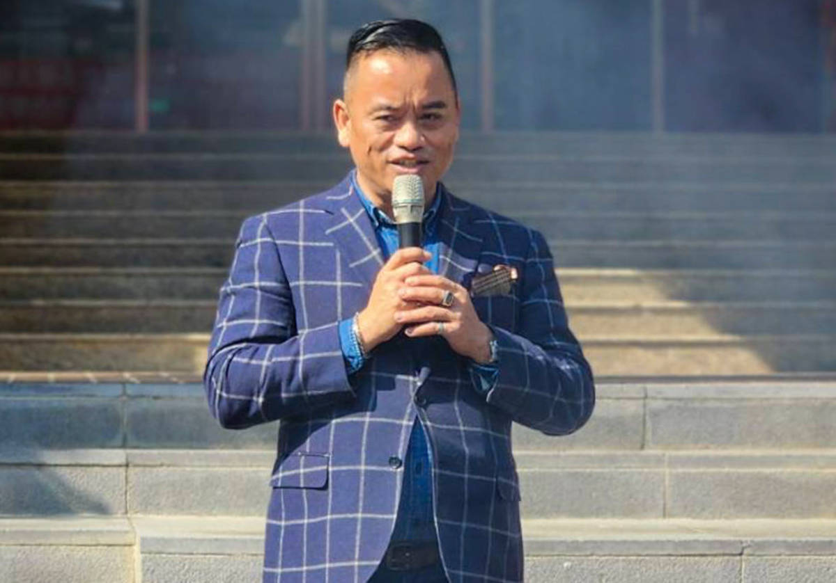 原文會董事長瑪拉歐斯Maraos出席見證世新大學為原民學生開拓產學合作 (世新提供)