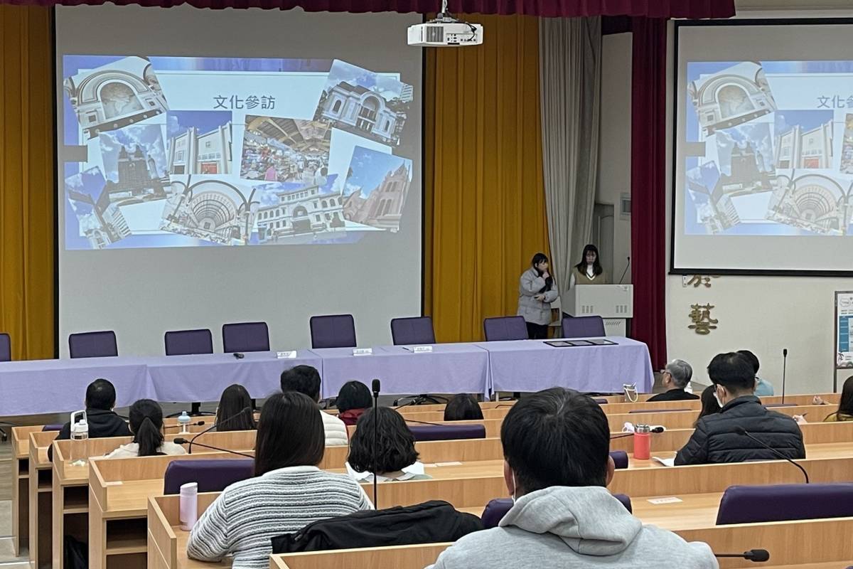莊敬高職學生張佩琪與新社高中學生劉育瑄分享精采的越南交流活動經驗