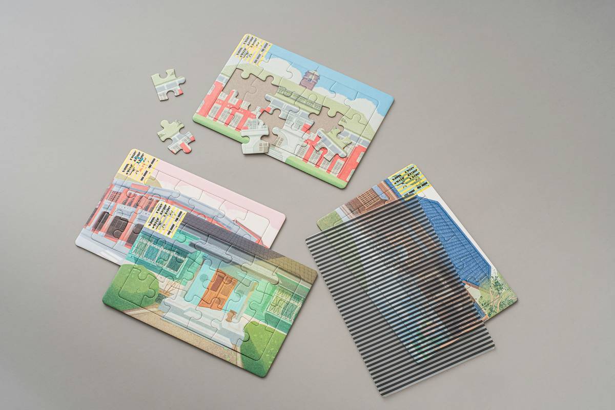 文化館所易讀行動教具箱藉由大富翁桌遊、接龍卡牌、拼圖等遊戲，讓不同程度的學生都能遊玩