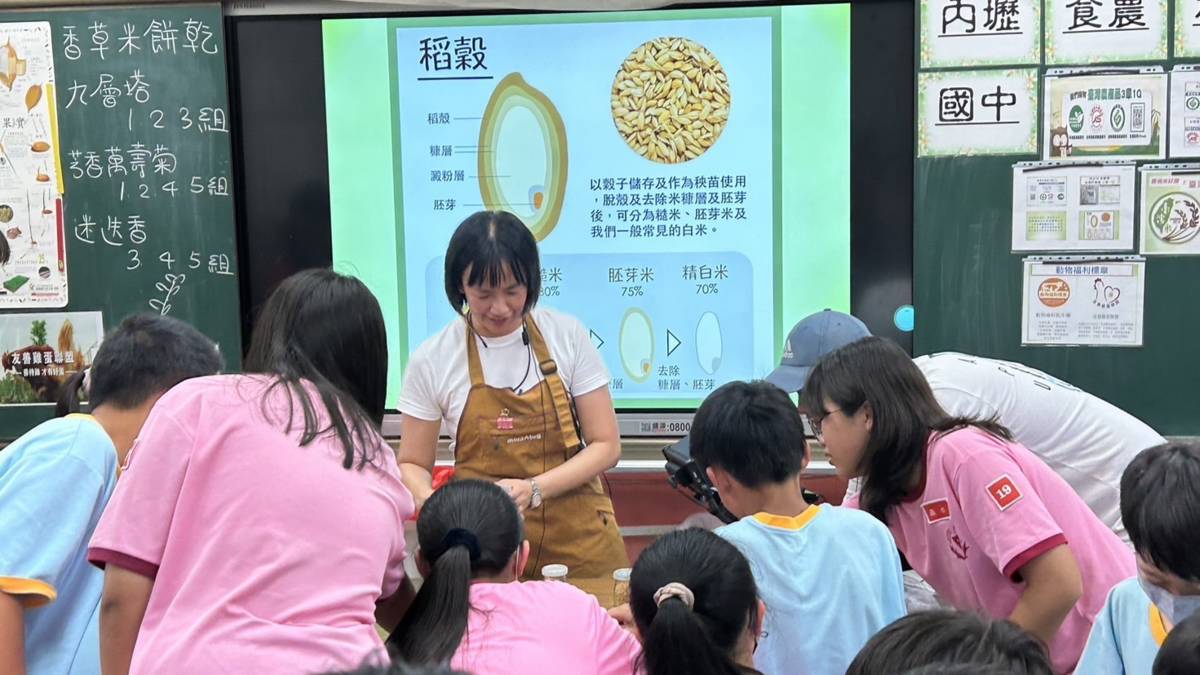 食農教育績優學校-桃園市中壢區內壢國中-112學年度認識稻米課程