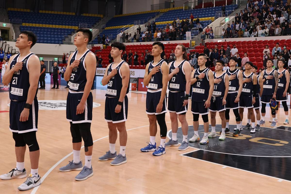 體育署肯定中華男籃全體隊職員的努力(FIBA授權使用，中華民國籃球協會提供)。