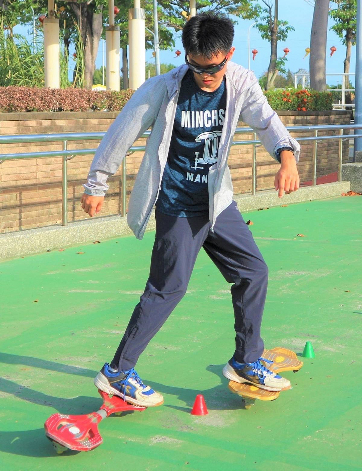 講師蔡傑藉由運動克服學習障礙 (教育部提供)