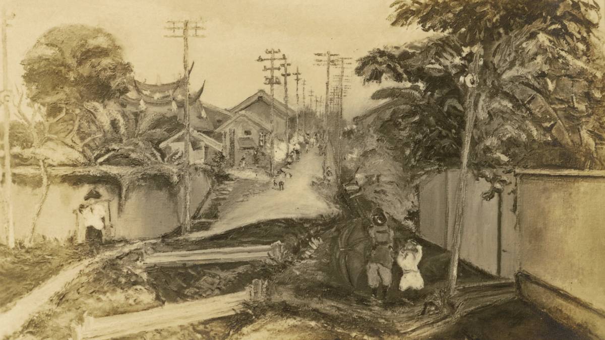 陳澄波     《嘉義街外（一）》1926  入選日本第七回帝國美術展覽會 畫布油彩  40號  中央研究院臺灣史研究所典藏  財團法人陳澄波文化基金會圖版提供.jpg