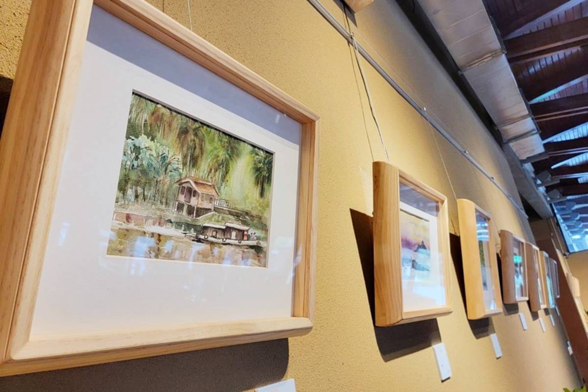 「一堂美術課」首次師生聯展，即日起於卑南文化遺址公園咖啡廳展出。
