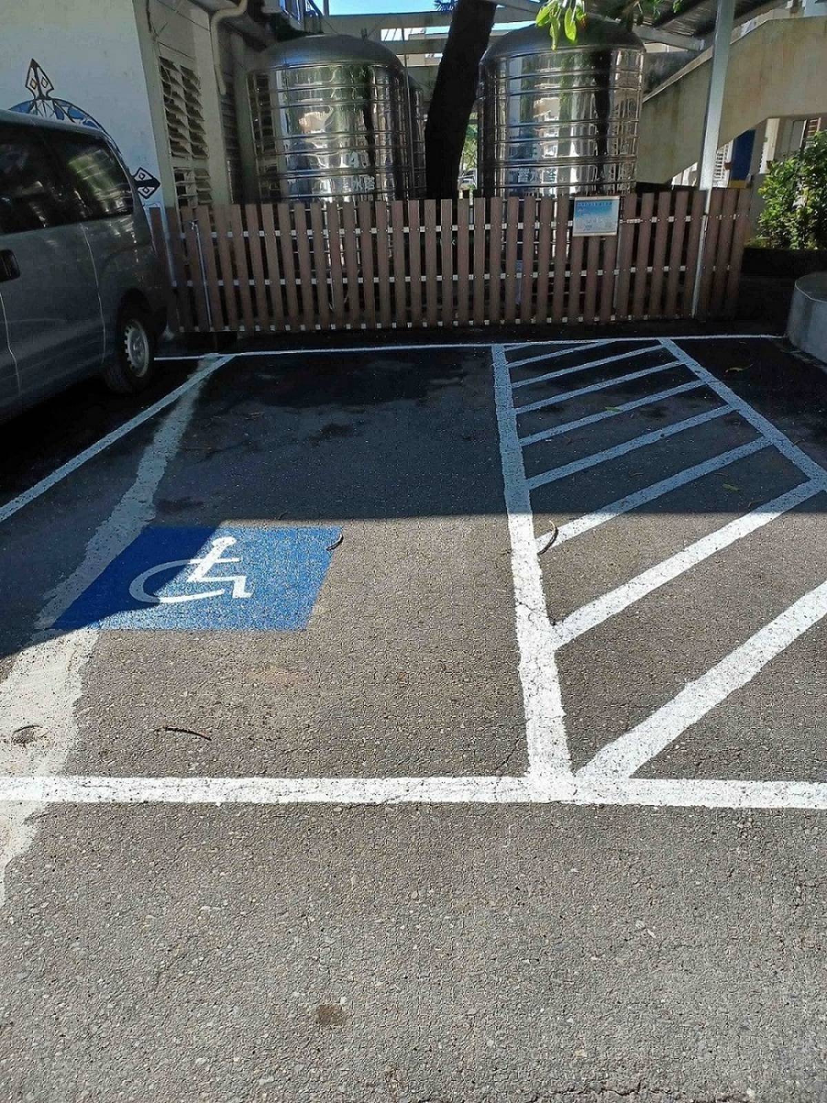 大武國中改善無障礙停車格