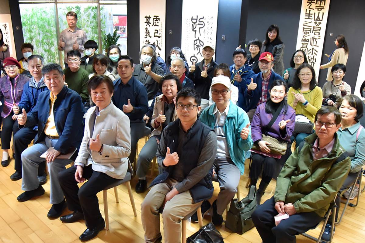 臺灣高校書法名家作品展開幕。(華梵大學提供)