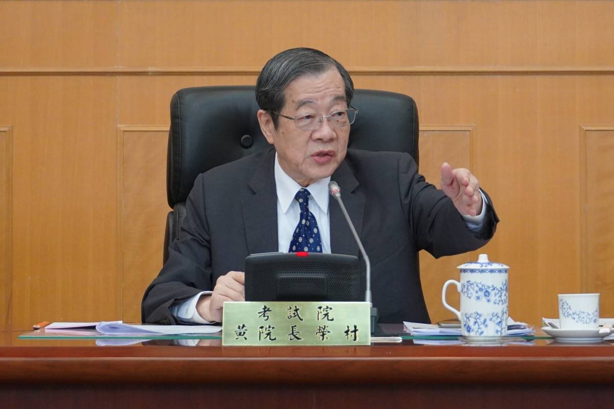 土木工程人才荒，考試院院長期許考選部強化跨部會合作，積極募才(考試院提供)。