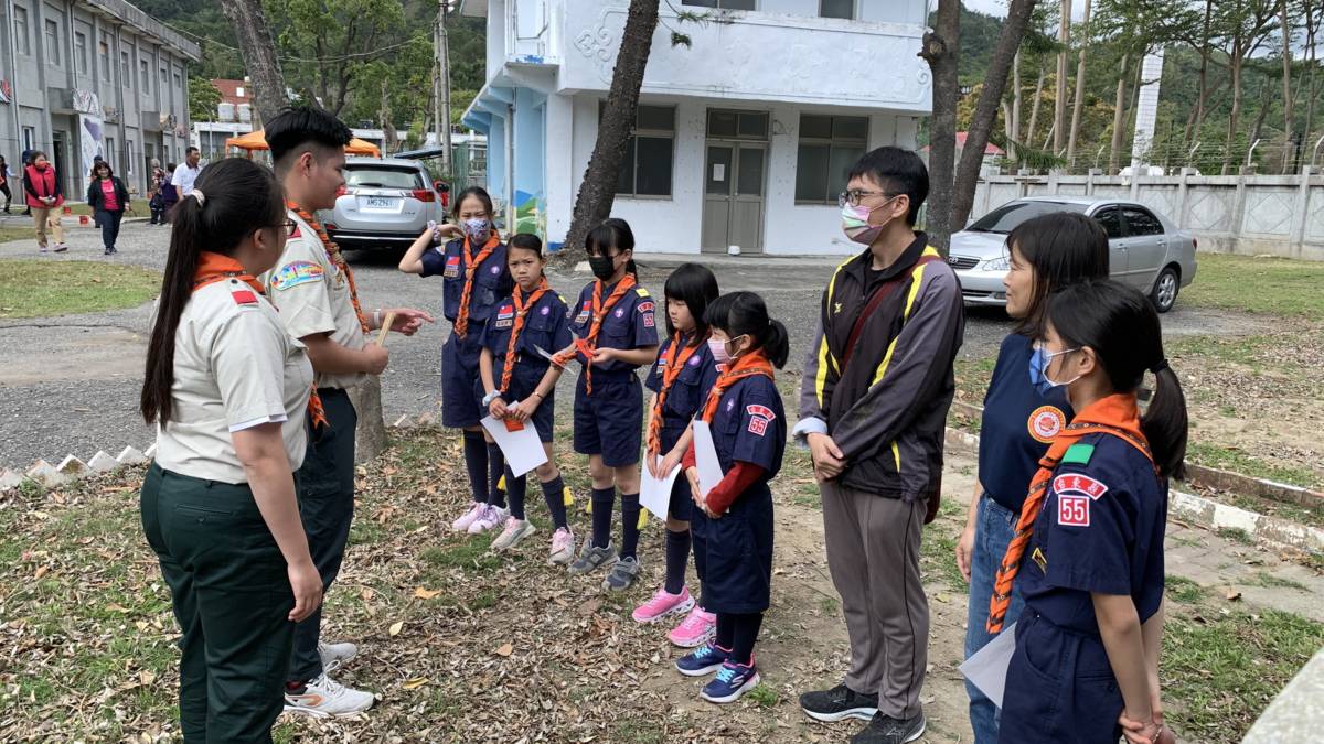 臺東縣第55團普悠瑪複式童軍團七週年團慶在海巡署東部分署辦理活動