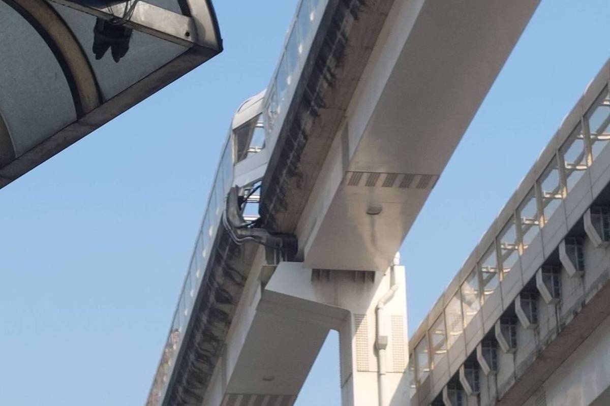新北環狀線高架路段位移 全線停駛