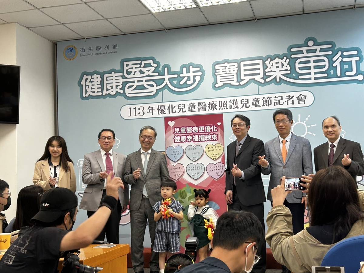 衛生福利部宣布，將在4月中公告各項計畫，提供兒科醫療的相關津貼與補助，以支持兒科醫師人力培訓養成 (衛福部提供)