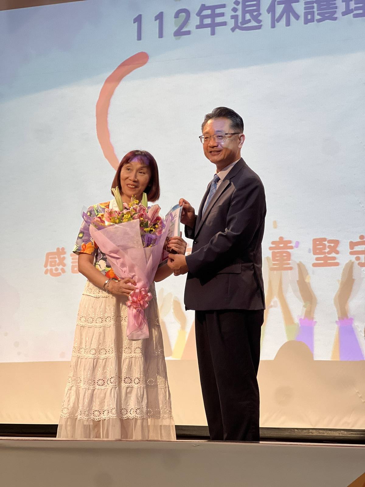 新北市鶯歌區昌福國小退休的楊婉瑜護理師