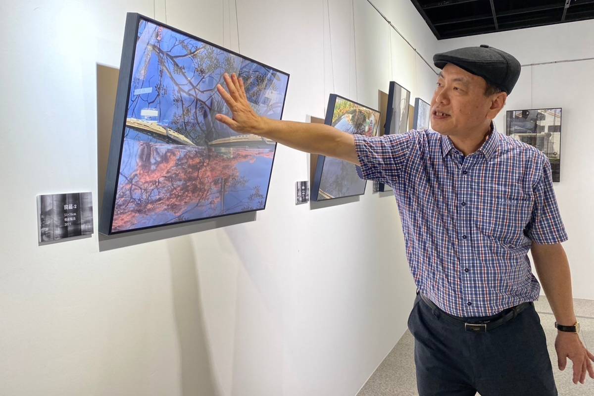 建國科大副校長林文雄是化工背景平常喜歡用攝影紀錄生活(圖片來源：彰化縣文化局提供)