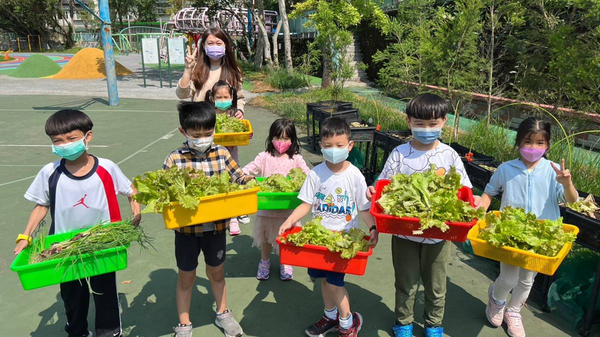 「111學年度校園健康主播競賽」-佳作-臺北市內湖區康寧國民小學- 採收蔬菜