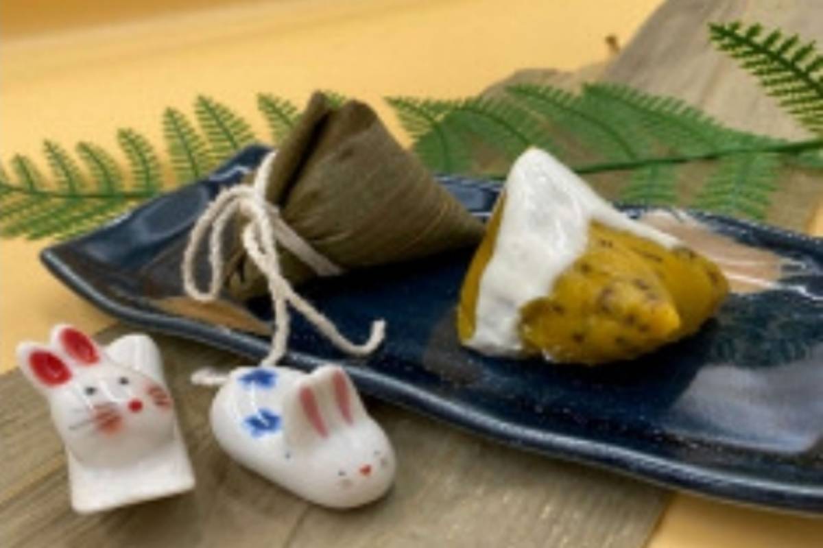 提供給1歲以上嬰幼兒的「甘藷紅藜甜粽」，利用黃地瓜、紅藜取代黏性較高的糯米