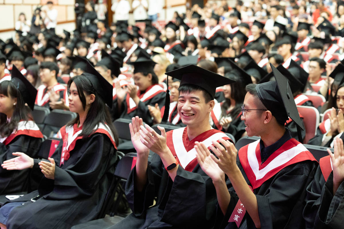 世新大學學生會理事長印磊鼓勵未來學弟妹把握校內的多元機會與資源 (世新提供)