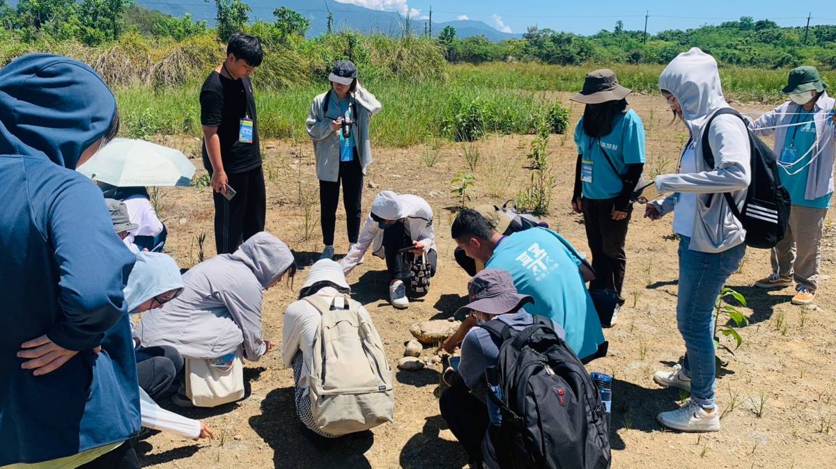 112年學習性青聚點濕地變乾地(照片由觀魚工作室提供)
