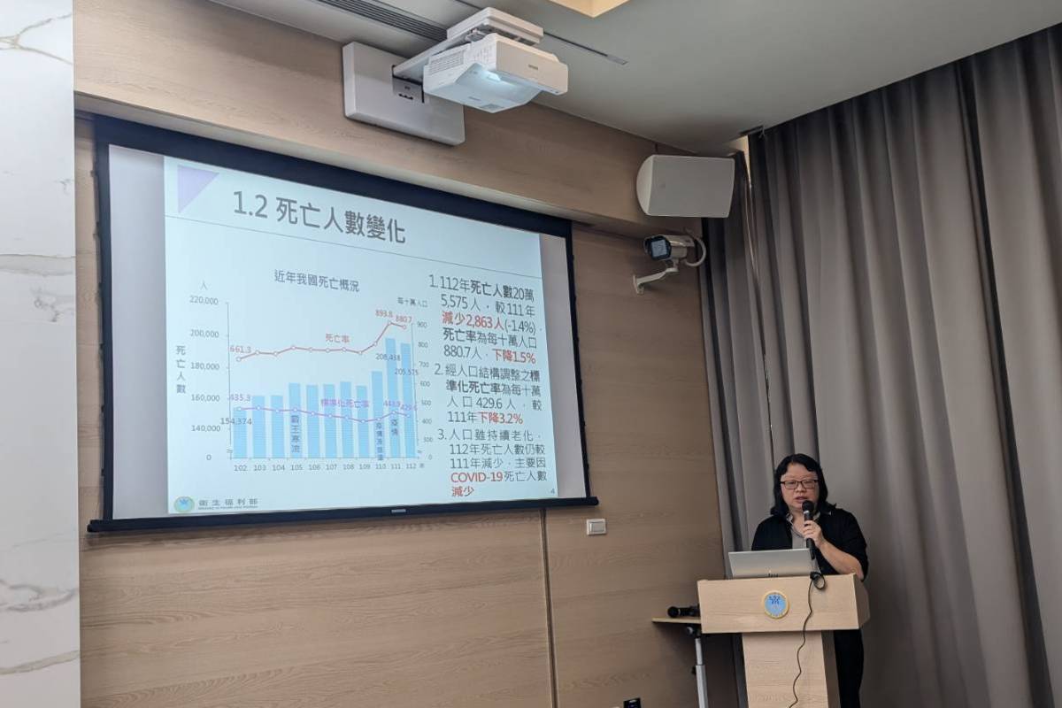 112年國人十大死因統計結果公布 癌症連續42年居首位
