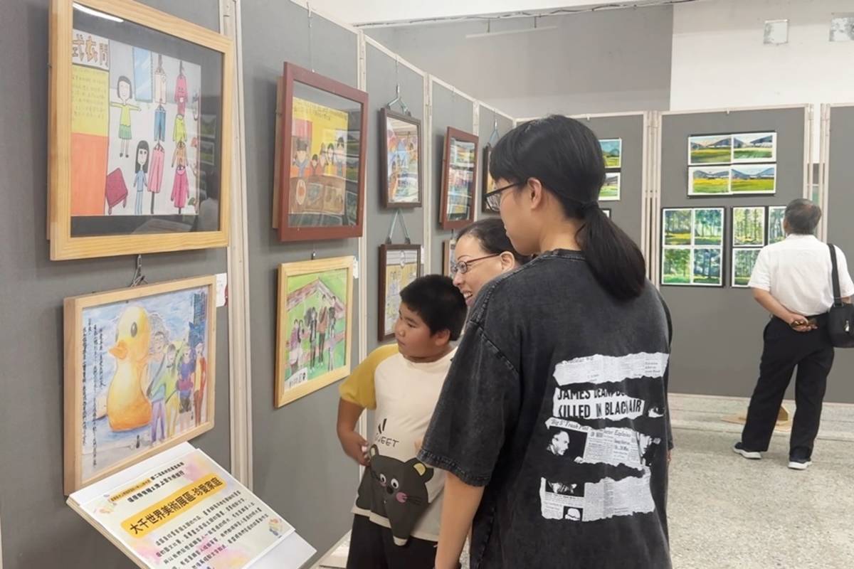 福原國小美術班畢業展作品除了在6家店鋪展出，也邀請穀倉藝術館、米倉生活館、蔣勳書房、池上鄉生活美學協會等10個單位參與，提供更多藝文體驗和互動。