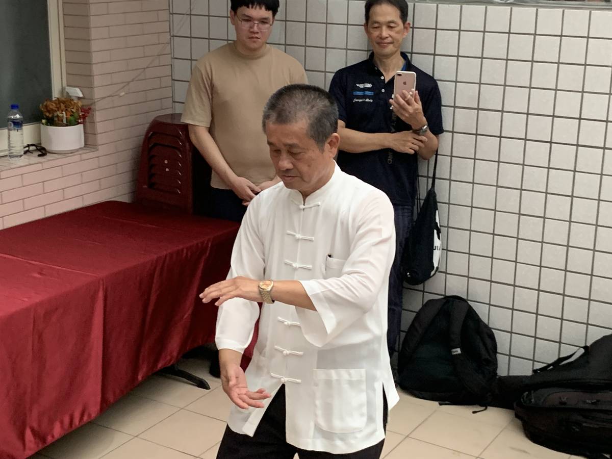 適中太極拳學院台北分院陳適當師父現場表演太極拳