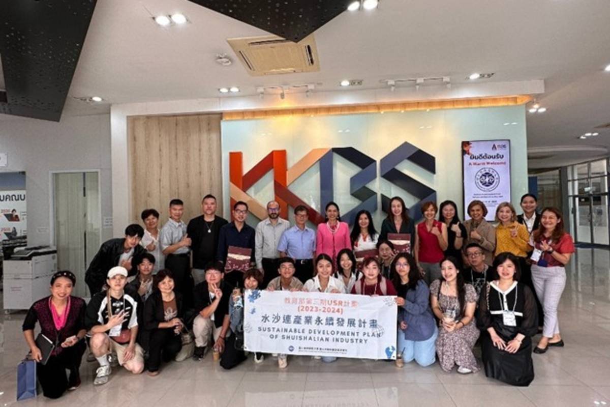 暨大與泰國孔敬大學交流合影