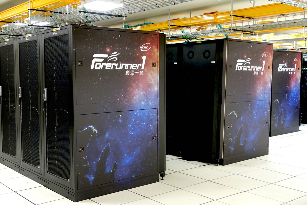 建置的新一代超級電腦「創進一號」（Forerunner 1），正式開始提供服務。(國研院國網中心提供)